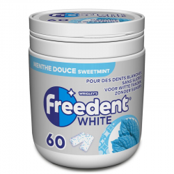 Freedent Box white menthe douce SANS SUCRES 84g - 6 boîtes