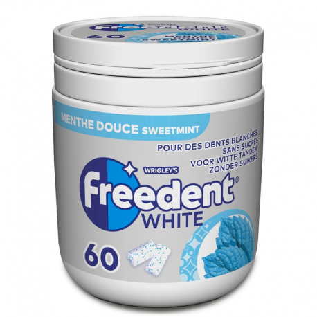 Freedent Box white menthe douce SANS SUCRES 84g - 6 boîtes