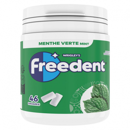 Mini bottle Freedent white menthe verte SANS SUCRE 46D 64g - le lot de 6