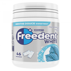 Mini bottle Freedent white menthe douce 46D 64g - le lot de 6