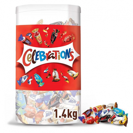 Célébrations Mars miniatures de chocolat assorti - tubo de 1.435kg
