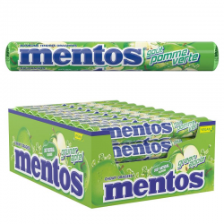 Mentos pomme - boîte de 40 rouleaux