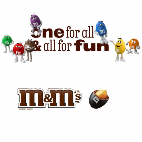 M&M's Peanut Noir (Black) - 1kg