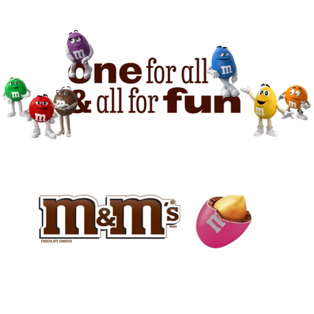 M&M's Peanut Rose intense (Dark Pink natural) - 1kg