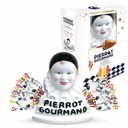 Buste Pierrot Gourmand et 40 sucettes assorties - le coffret