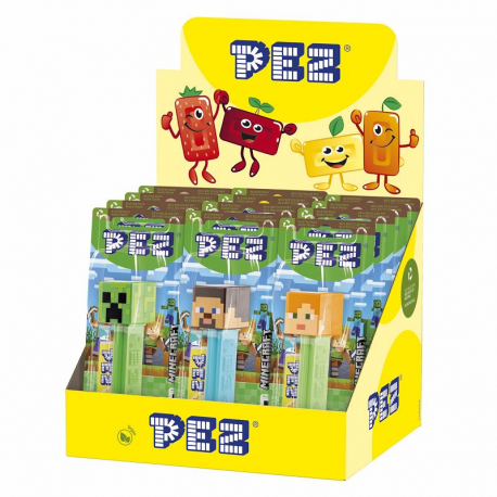 Pez figurine Minecraft + recharges - le lot de 12