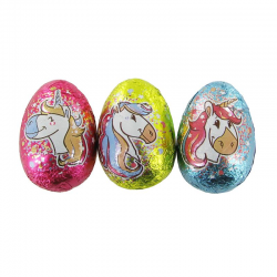 Oeufs Licorne en chocolat au lait 12.5g - tubo de 50