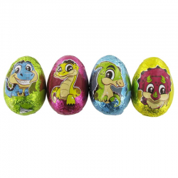 Oeufs Dinosaure en chocolat au lait 12.5g - tubo de 50