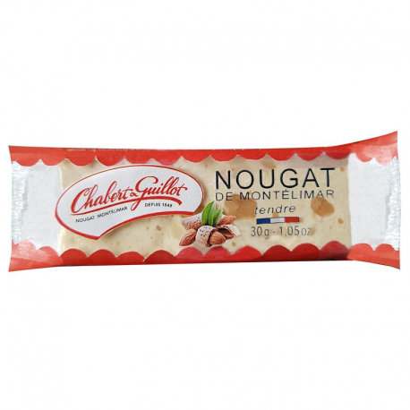 Nougats de Montélimar tendres 30g - boîte de 24 barres