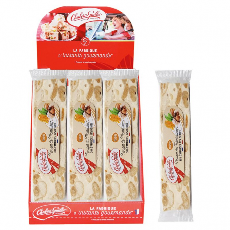 Nougats de Montélimar Chabert & Guillot 100g - boîte de 33 barres