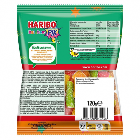 Rainbow Pik HARIBO 120g - 30 sachets