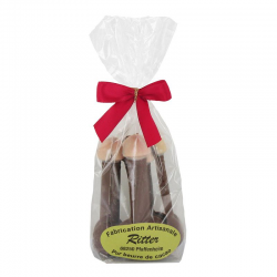 Zizis en chocolat au lait décoré - sachet de 100g