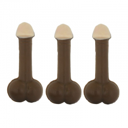 Zizis en chocolat au lait décoré - sachet de 100g
