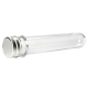 Tube transparent avec bouchon en métal - pièce