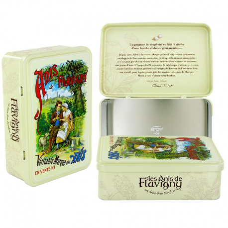 Boîte à sucre en métal Anis de Flavigny - pièce
