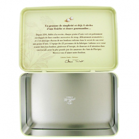 Boîte à sucre en métal Anis de Flavigny - pièce