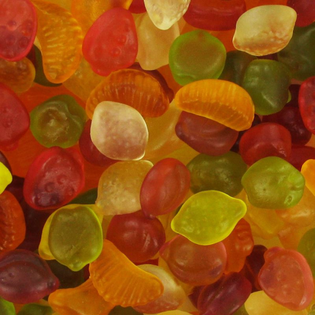 Fruits gélifiés lisses SANS SUCRE - sachet de 1,5kg