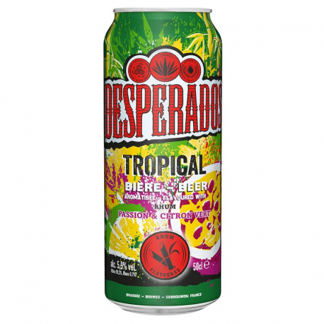 Desperados Tropical Boîte 50cl au Rhum - Pack de 12 boîtes