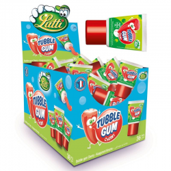 Tubble gum Cherry Lutti - boîte de 36 tubes