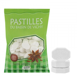Pastilles de Vichy authentiques Anis - sachet de 230g