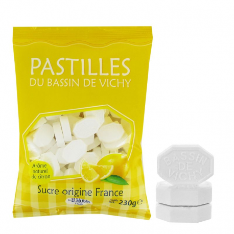 Pastilles de Vichy authentiques Citron - sachet de 230g