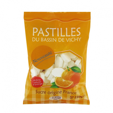 Pastilles de Vichy authentiques Orange - sachet de 230g