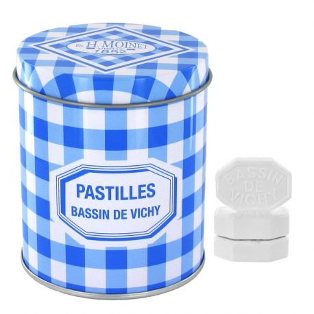 Pastilles de Vichy authentiques Menthe - boîte carreaux de 200g
