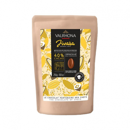 Fèves de chocolat Jivara lactée 40% Valrhona - 250g