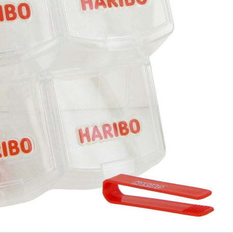 Double bacs empilables en plexiglass HARIBO - le lot de 2