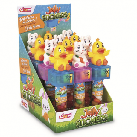 Jelly stickers Fizzy - Boîte de 12