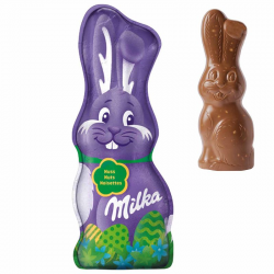 Lapin en chocolat au lait noisettes Milka - 95g