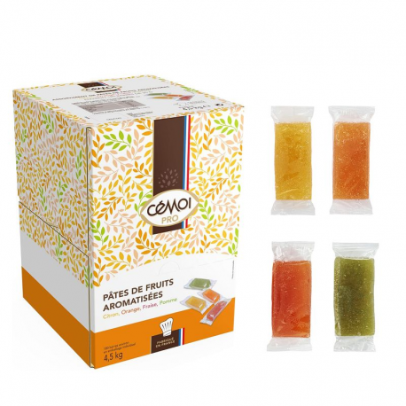 Pâtes de fruits pliées barre 20,5g - boîte distributrice de 220