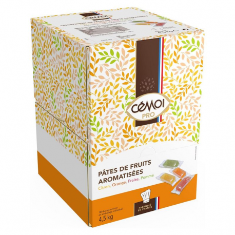 Pâtes de fruits pliées barre 20,5g - boîte distributrice de 220