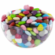 Mini Coeurs Dragées chocolat MULTICOLORE - 500g