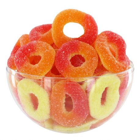 Anneaux Pêches acides - 1kg