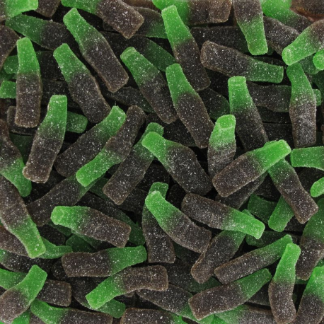 Bouteilles cola (marron/vert) sucré - 1kg
