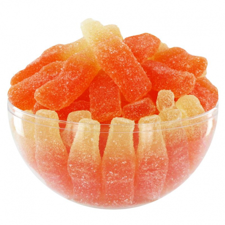 Bouteilles soda orange sucrées - 1kg