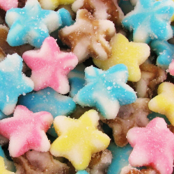 Etoiles Twist candies mix couleurs - 1kg