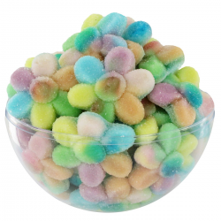 Fleurs multicolore sucrées - sachet de 65