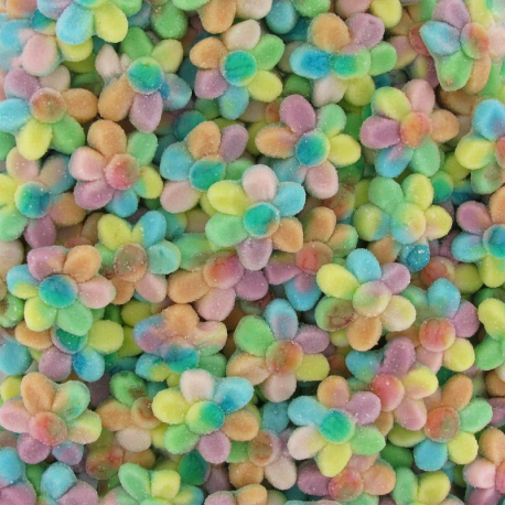 Fleurs multicolore sucrées - sachet de 65