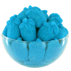 Framboises bleues aérées candies - 1kg