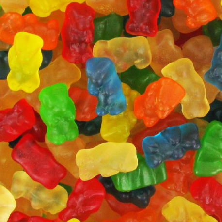 Mini oursons gélifiés lisses - 1kg