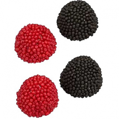 Mûres et framboises perlées (rouges et noires) - 1kg