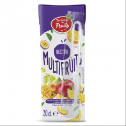Nectar multifruits 20cl paille papier - carton de 30