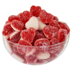 Petits coeurs sucrés Fraise - 1kg