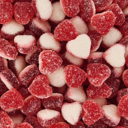 Petits coeurs sucrés Fraise - 1kg