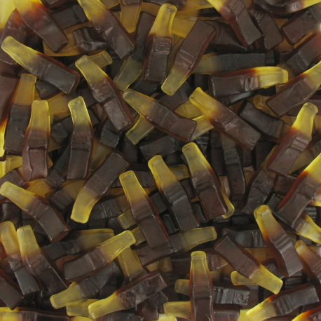 Bouteilles cola gélifiées lisses - 1kg
