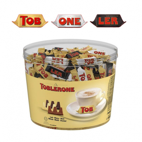 Toblerone Tiny environ 113 mini bouchées - tubo de 904g