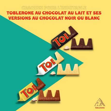 Toblerone Tiny environ 113 mini bouchées - tubo de 904g