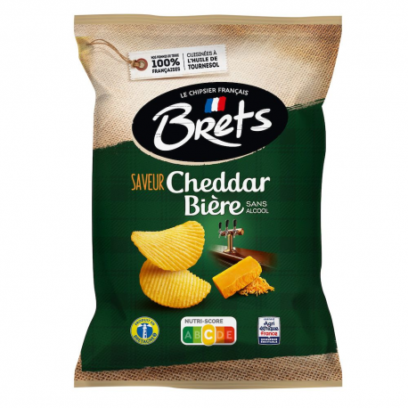 Chips Brets saveur Cheddar Bière 125g - 10 paquets
